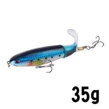 Load image into Gallery viewer, 1 Pcs 10cm/14cm Topwater Fishing Lure Whopper Popper Artificial Bait Hard Plopper Soft Rotating Tail Fishing Tackle Fishing Bait
