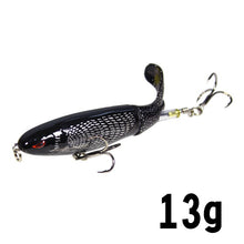 Load image into Gallery viewer, 1 Pcs 10cm/14cm Topwater Fishing Lure Whopper Popper Artificial Bait Hard Plopper Soft Rotating Tail Fishing Tackle Fishing Bait
