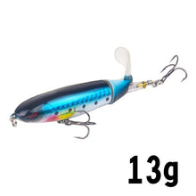 Load image into Gallery viewer, 1 Pcs 10cm/14cm Topwater Fishing Lure Whopper Popper Artificial Bait Hard Plopper Soft Rotating Tail Fishing Tackle Fishing Bait
