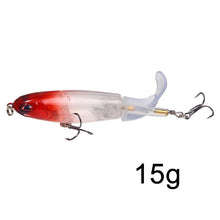 Load image into Gallery viewer, 1 Pcs 10cm/14cm Topwater Fishing Lure Whopper Popper Artificial Bait Hard Plopper Soft Rotating Tail Fishing Tackle Fishing Bait
