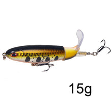 Load image into Gallery viewer, 1 Pcs 10cm/14cm Topwater Fishing Lure Whopper Popper Artificial Bait Hard Plopper Soft Rotating Tail Fishing Tackle Fishing Bait
