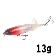 Load image into Gallery viewer, 1 Pcs 10cm/14cm Topwater Fishing Lure Whopper Popper Artificial Bait Hard Plopper Soft Rotating Tail Fishing Tackle Fishing Bait
