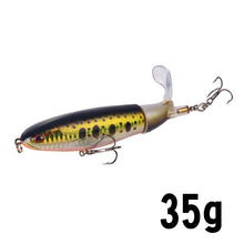 Load image into Gallery viewer, 1 Pcs 10cm/14cm Topwater Fishing Lure Whopper Popper Artificial Bait Hard Plopper Soft Rotating Tail Fishing Tackle Fishing Bait
