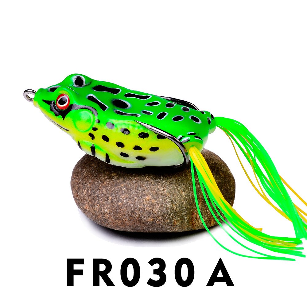 1 Pcs 5G 8.5G 13G 17.5G Frog Lure Soft Tube Bait Plastic Fishing Lure with Fishing Hooks Topwater Ray Frog Artificial 3D Eyes