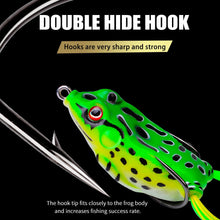 Load image into Gallery viewer, 1 Pcs 5G 8.5G 13G 17.5G Frog Lure Soft Tube Bait Plastic Fishing Lure with Fishing Hooks Topwater Ray Frog Artificial 3D Eyes
