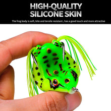 Load image into Gallery viewer, 1 Pcs 5G 8.5G 13G 17.5G Frog Lure Soft Tube Bait Plastic Fishing Lure with Fishing Hooks Topwater Ray Frog Artificial 3D Eyes
