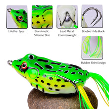 Load image into Gallery viewer, 1 Pcs 5G 8.5G 13G 17.5G Frog Lure Soft Tube Bait Plastic Fishing Lure with Fishing Hooks Topwater Ray Frog Artificial 3D Eyes
