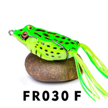 Load image into Gallery viewer, 1 Pcs 5G 8.5G 13G 17.5G Frog Lure Soft Tube Bait Plastic Fishing Lure with Fishing Hooks Topwater Ray Frog Artificial 3D Eyes
