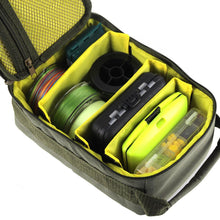 Load image into Gallery viewer, 1 Pcs Fishing Bag Portable Multiple Compartments Fishing Line Reel Lure Hook Storage Handbag Polyester Fishing Storage Bags
