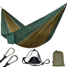 Load image into Gallery viewer, 1 Person Parachute Hammock For Single Outdoor Hunting Survival Portable Hamac Garden Yard Patio Leisure Hanging
