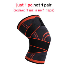 Load image into Gallery viewer, 1 Piece Of Sports Men&#39;s Compression Knee Brace Elastic Support Pads Knee Pads Fitness Equipment Volleyball Basketball Cycling
