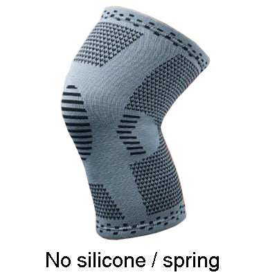 1 pcs Knee Patella Protector Brace Silicone Spring Knee Pad Basketball Running Compression Knee Sleeve Support Sports Kneepads