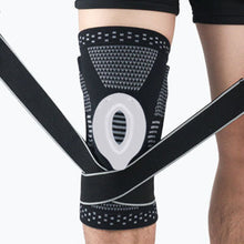 Load image into Gallery viewer, 1 pcs Knee Patella Protector Brace Silicone Spring Knee Pad Basketball Running Compression Knee Sleeve Support Sports Kneepads
