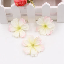 Load image into Gallery viewer, 10/20PCs Silk Artificial Flower 6 Petals Fake Flower Plum Head DIY For Wedding Home Party Decorations DIY Wreath Crafts Supplies
