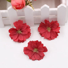 Load image into Gallery viewer, 10/20PCs Silk Artificial Flower 6 Petals Fake Flower Plum Head DIY For Wedding Home Party Decorations DIY Wreath Crafts Supplies
