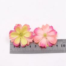 Load image into Gallery viewer, 10/20PCs Silk Artificial Flower 6 Petals Fake Flower Plum Head DIY For Wedding Home Party Decorations DIY Wreath Crafts Supplies
