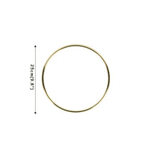 Load image into Gallery viewer, 10-40cm Gold Iron Metal Ring Hoop Wreath Garland Floral Wreath Handmade Flowers Metal Hoop Wedding Birthday Baby Shower Decor
