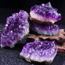 Load image into Gallery viewer, 10-70g 30-50mm Amethyst Geode Natural Crystal Quartz Stone Wand Point Energy Healing Mineral Stone Rock Home Decor Geode
