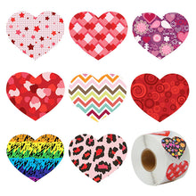 Load image into Gallery viewer, 100-500 Labels Love Rainbow Sticker Heart Shape Scrapbooking Gift Packaging Party Wedding Valentine&#39;s Day Stationery Sticker
