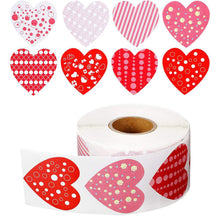 Load image into Gallery viewer, 100-500 Labels Love Rainbow Sticker Heart Shape Scrapbooking Gift Packaging Party Wedding Valentine&#39;s Day Stationery Sticker
