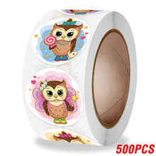 Load image into Gallery viewer, 100-500pcs 1inch Cartoon Animal Children Sticker Label Thank You Cute Toy Game Sticker DIY Gift Sealing Label Decoration Supp
