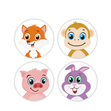 Load image into Gallery viewer, 100-500pcs 1inch Cartoon Animal Children Sticker Label Thank You Cute Toy Game Sticker DIY Gift Sealing Label Decoration Supp
