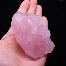 Load image into Gallery viewer, 100% Natural Pink Rose Quartz Stone Raw Crystal Stones Healing Mineral Specimen Rock Stone
