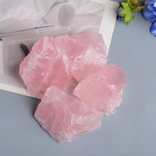 Load image into Gallery viewer, 100% Natural Pink Rose Quartz Stone Raw Crystal Stones Healing Mineral Specimen Rock Stone
