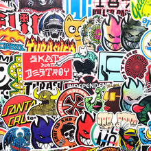 Load image into Gallery viewer, 100pcs cool skateboard fashion Stickers For Suitcase PVC Skateboard Laptop Luggage Fridge Phone Car Styling DIY Decal stickers
