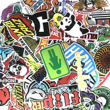 Load image into Gallery viewer, 100pcs cool skateboard fashion Stickers For Suitcase PVC Skateboard Laptop Luggage Fridge Phone Car Styling DIY Decal stickers
