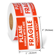 Load image into Gallery viewer, 100PCS Fragile Stickers The Goods Please Handle With Care Warning Labels DIY Supplies
