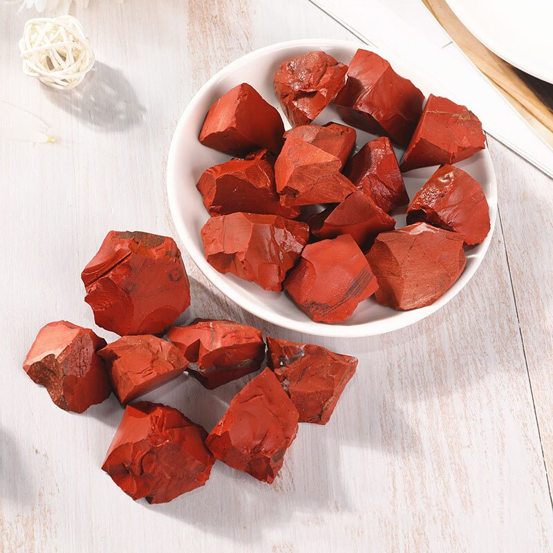 100g Natural Red Jasper Rough Stones Mineral Specimens Raw Crystals Irregular Shape Rock Stone for Fish Tank Aquarium