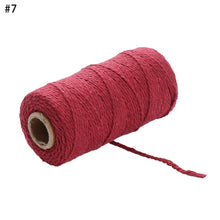 Load image into Gallery viewer, 100m/roll 2ply Bakers Twine String Cotton Cords Rope for Home Decor Handmade Christmas Gift Packing Craft DIY wrapping gift
