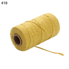 Load image into Gallery viewer, 100m/roll 2ply Bakers Twine String Cotton Cords Rope for Home Decor Handmade Christmas Gift Packing Craft DIY wrapping gift
