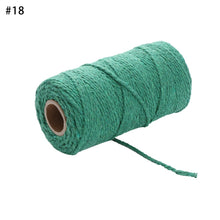 Load image into Gallery viewer, 100m/roll 2ply Bakers Twine String Cotton Cords Rope for Home Decor Handmade Christmas Gift Packing Craft DIY wrapping gift
