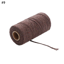 Load image into Gallery viewer, 100m/roll 2ply Bakers Twine String Cotton Cords Rope for Home Decor Handmade Christmas Gift Packing Craft DIY wrapping gift

