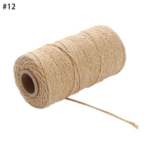 Load image into Gallery viewer, 100m/roll 2ply Bakers Twine String Cotton Cords Rope for Home Decor Handmade Christmas Gift Packing Craft DIY wrapping gift
