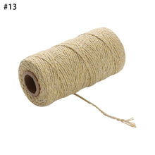 Load image into Gallery viewer, 100m/roll 2ply Bakers Twine String Cotton Cords Rope for Home Decor Handmade Christmas Gift Packing Craft DIY wrapping gift
