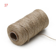 Load image into Gallery viewer, 100m/roll 2ply Bakers Twine String Cotton Cords Rope for Home Decor Handmade Christmas Gift Packing Craft DIY wrapping gift
