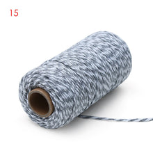 Load image into Gallery viewer, 100m/roll 2ply Bakers Twine String Cotton Cords Rope for Home Decor Handmade Christmas Gift Packing Craft DIY wrapping gift
