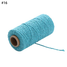 Load image into Gallery viewer, 100m/roll 2ply Bakers Twine String Cotton Cords Rope for Home Decor Handmade Christmas Gift Packing Craft DIY wrapping gift
