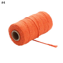Load image into Gallery viewer, 100m/roll 2ply Bakers Twine String Cotton Cords Rope for Home Decor Handmade Christmas Gift Packing Craft DIY wrapping gift

