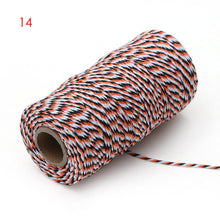 Load image into Gallery viewer, 100m/roll 2ply Bakers Twine String Cotton Cords Rope for Home Decor Handmade Christmas Gift Packing Craft DIY wrapping gift
