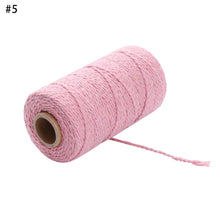 Load image into Gallery viewer, 100m/roll 2ply Bakers Twine String Cotton Cords Rope for Home Decor Handmade Christmas Gift Packing Craft DIY wrapping gift
