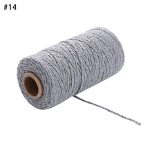 Load image into Gallery viewer, 100m/roll 2ply Bakers Twine String Cotton Cords Rope for Home Decor Handmade Christmas Gift Packing Craft DIY wrapping gift
