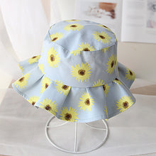 Load image into Gallery viewer, 1-4 Years Old Girl Spring and Summer SUNFLOWER Children&#39;s Bucket Hat Outdoor Sun-Shade Sun Protection
