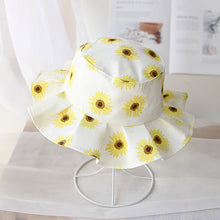 Load image into Gallery viewer, 1-4 Years Old Girl Spring and Summer SUNFLOWER Children&#39;s Bucket Hat Outdoor Sun-Shade Sun Protection
