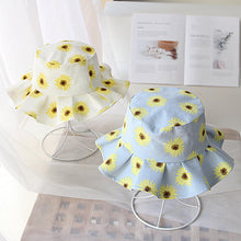 Load image into Gallery viewer, 1-4 Years Old Girl Spring and Summer SUNFLOWER Children&#39;s Bucket Hat Outdoor Sun-Shade Sun Protection
