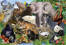 Load image into Gallery viewer, 1000 pieces of animal landscape paper puzzle decompression game
