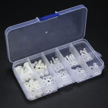 Load image into Gallery viewer, 150pcs White Nylon Hex Screw M2 M2.5 M3 M4 M5 Bolt Nut Standoff Spacer Kit with Plastic Box Corrosion Resistant
